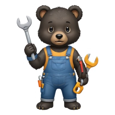 black bear mechanic sticker