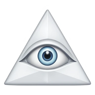 A triangle with an eye in the middle sticker