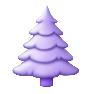 pastel purple christmas tree sticker