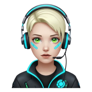 Cyberpunk hacker sticker