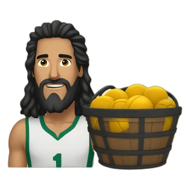 Dante pelado basquet sticker