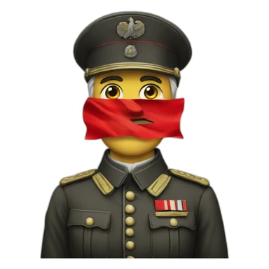 1918 German Leader with Red Flag Adolf sticker