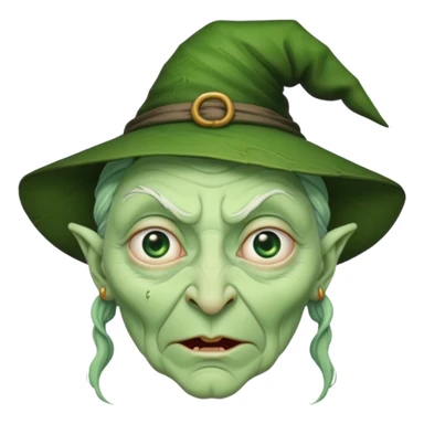 Crazy Witch face character face only front face

 sticker