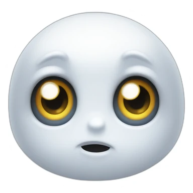 Casper with cute eyes sticker