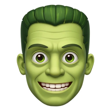 Frankenstein, smiling from ear to ear sticker