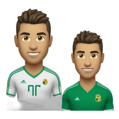 Ronaldo avec une tête de lion sticker