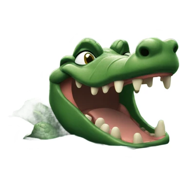 Gator laughing in the swamp sticker