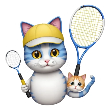 Tennis-Racket Animals sticker