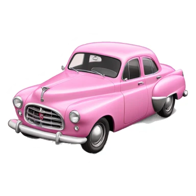 Pink 1948 studebaker  sticker