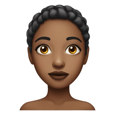 girl with make up portrait sticker