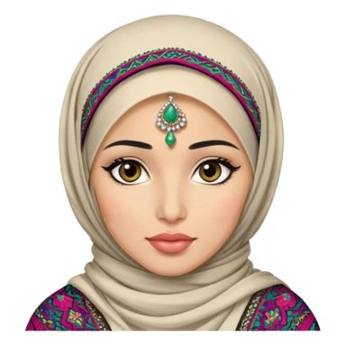 Afghan, pretty lips, afghan clothes, light skin, hijab, afghan jewelry pretty bratz baddie, black eyeliner sticker