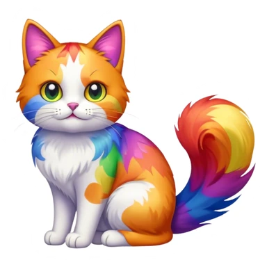 Lesbian pride cat  sticker