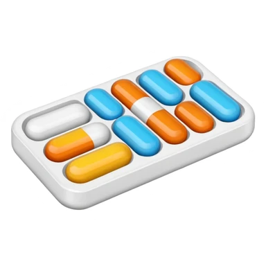 Blister of pills sticker