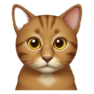 Brownish cat sticker