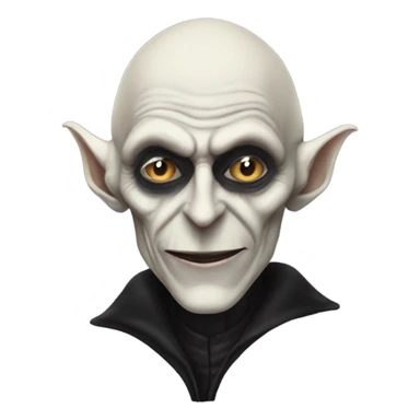 Nosferatu doing a peace sign taking a selfie sticker