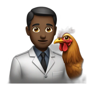 Noir qui mange du poulet sticker