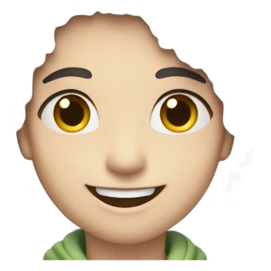 Lächelner smile mit Herzen sticker