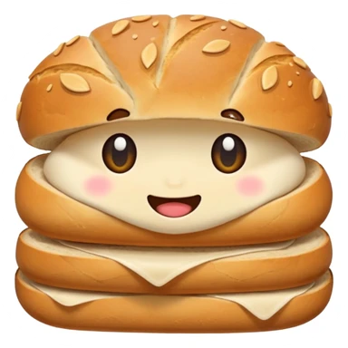 Sourdough with cute design sticker