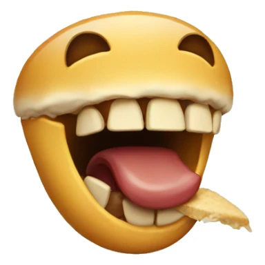 Taking a bite sticker