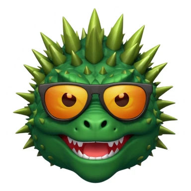 Godzilla wearing sunglasses sticker