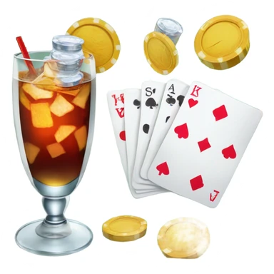 Gamble and drink sticker