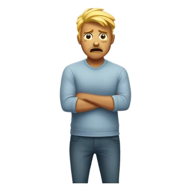 Person frustrated  sticker