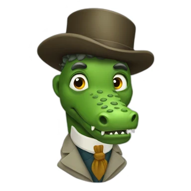 Sir crocodile sticker