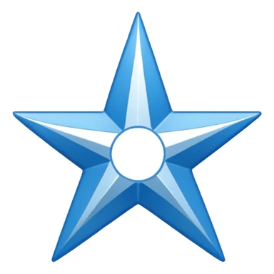 blue verified symbol with white tick in center, 12 corner shape sticker