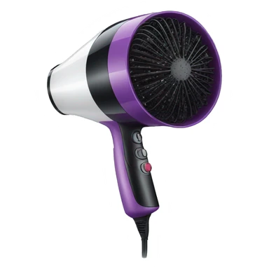 Hairdryer with diffuser sticker