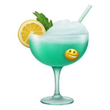 cocktail with sea foam sticker