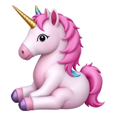 pink unicorn toy sticker