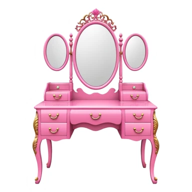 pink DRESSING TABLE sticker