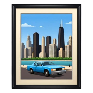 Chicago grand theft auto sticker