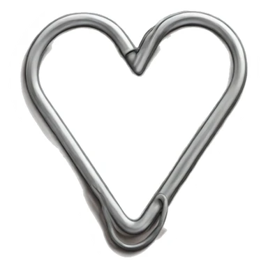 paper clip heart sticker