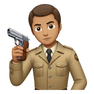 Person holding a makarov pistol in right hand  sticker