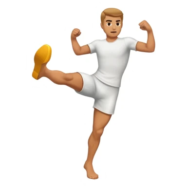 Man kicking  sticker