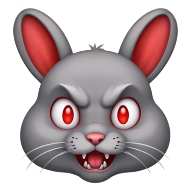 A rabid bunny sticker