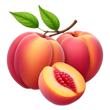 Peach raspberry combo sticker
