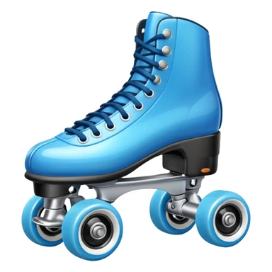 Blue roller skates sticker