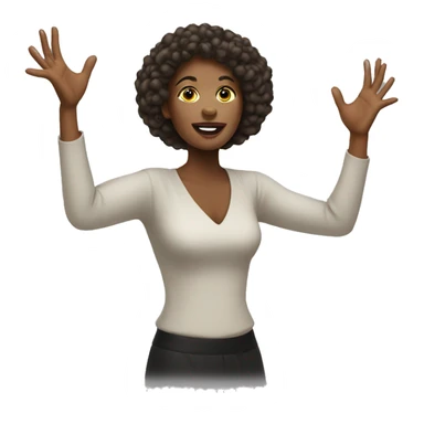 lady manifesting  sticker