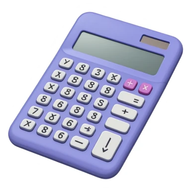 blank blueish LILAC CALCULATOR sticker