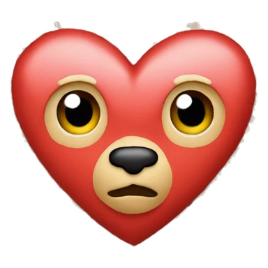 Red and Cheetah Print heart sticker