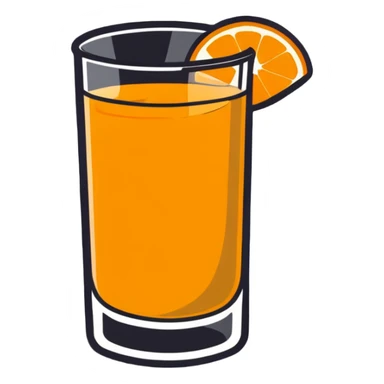 double stuffed orange juice sticker