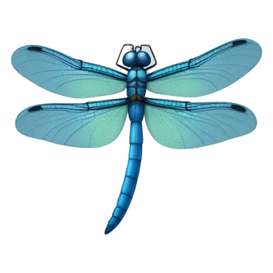 blue dragonfly sticker