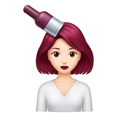 Hair serum Burgundy sticker