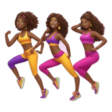 Groupe de danseuses de Zumba  sticker