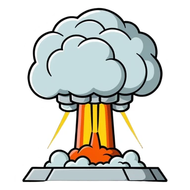 nuclear explosion sticker
