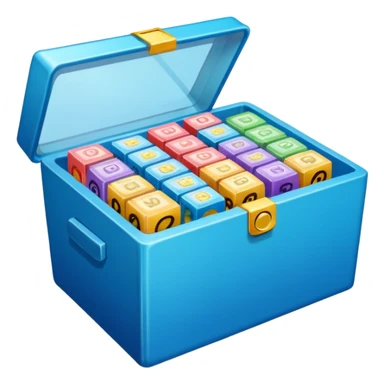 lottery transparent box with papers sticker