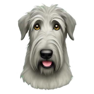 Christmas tree and irish wolfhound dog sticker