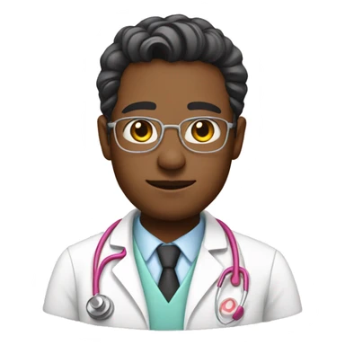 Pink doctor sticker